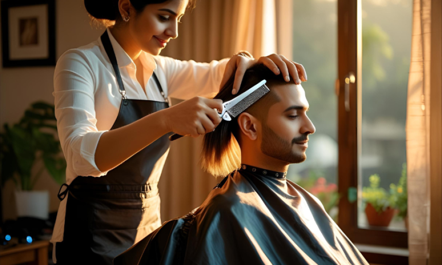 ✅ Verified Haircut at Home Service Providers in Delhi NCR – Book Now on Flicksy