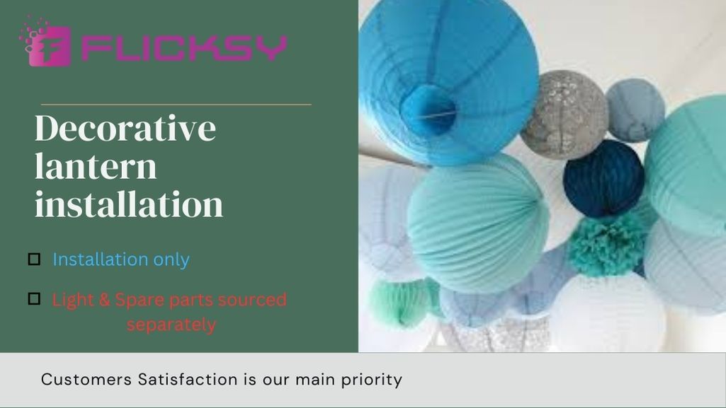 Decorative lantern installation