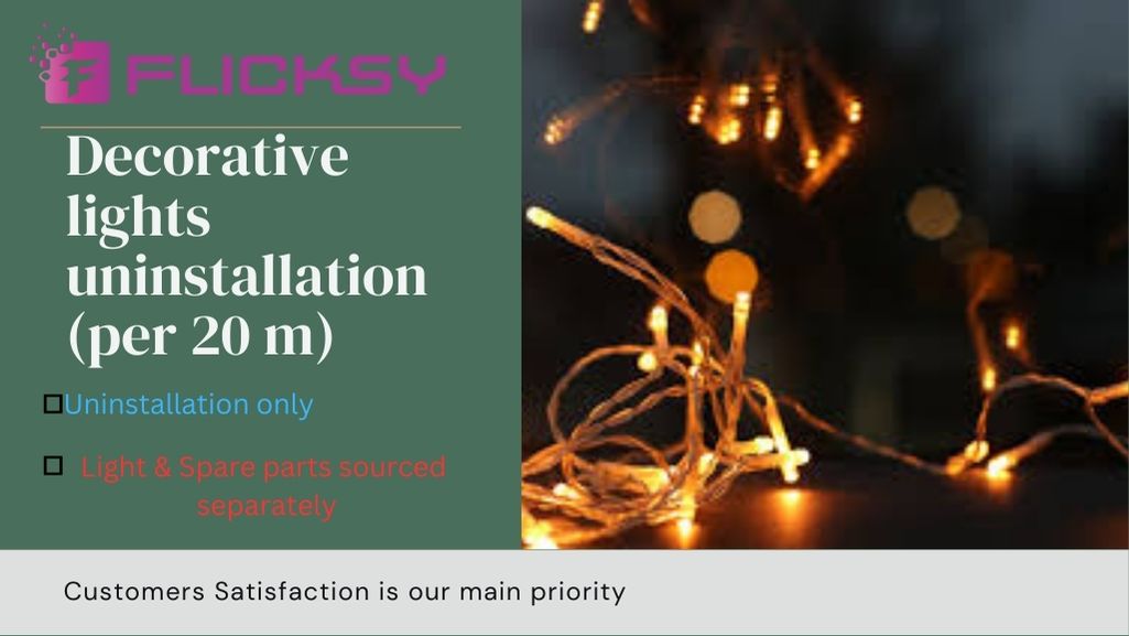 Decorative lights uninstallation (per 20 m)