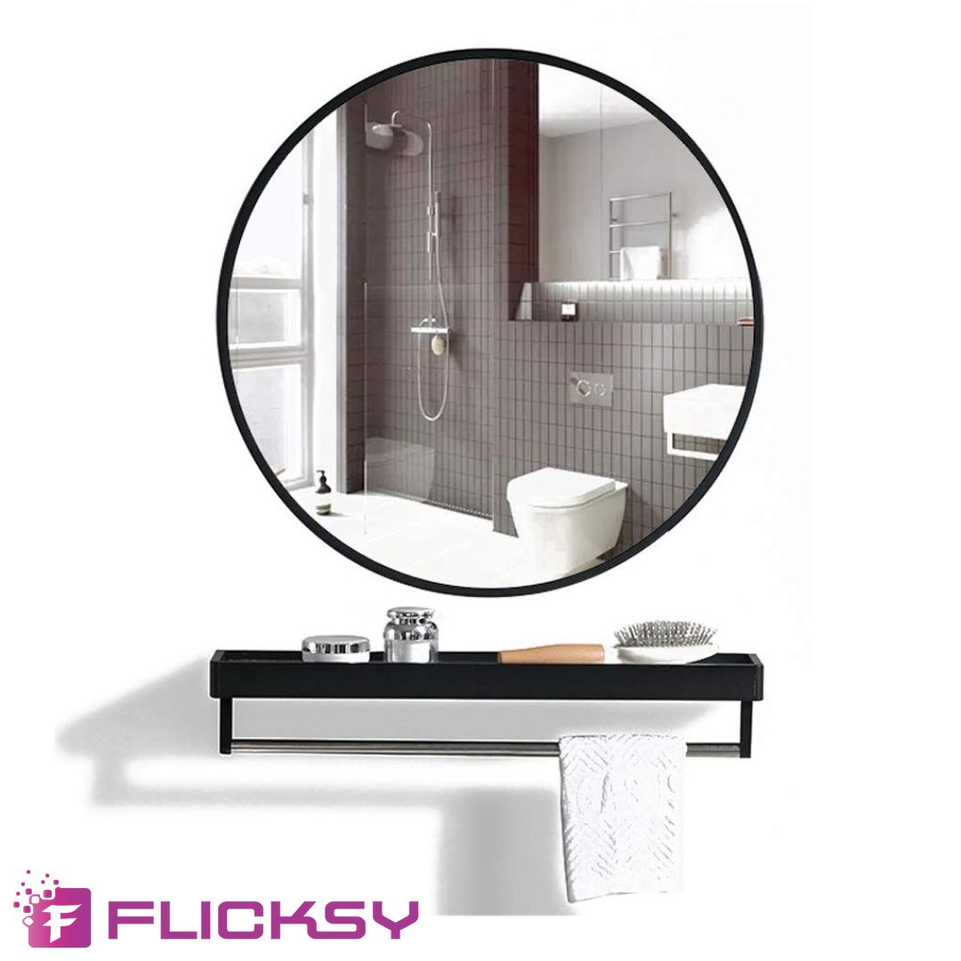 Bathroom mirror installation