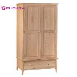 Double door wardrobe assembly