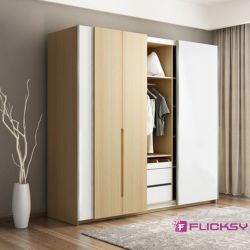 Sliding door wardrobe assembly