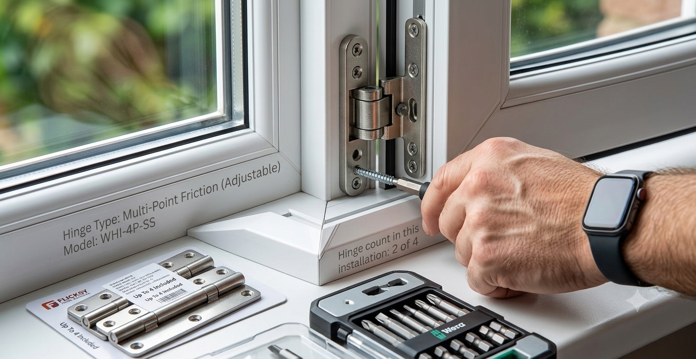 Window hinge installation (up to 4)