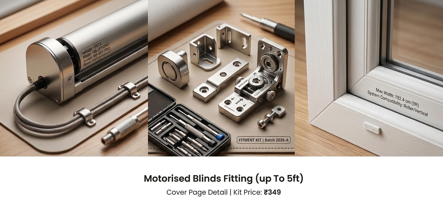 Motorised blinds fitting (up to 5ft)