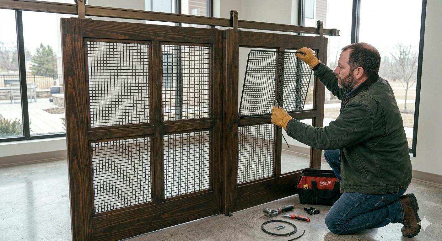 Wooden sliding door repair
