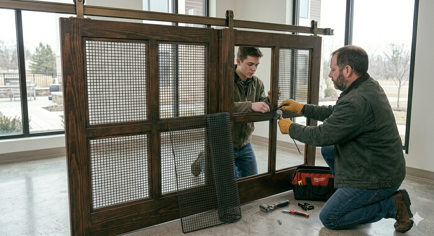 Mesh replacement (mesh grill door)