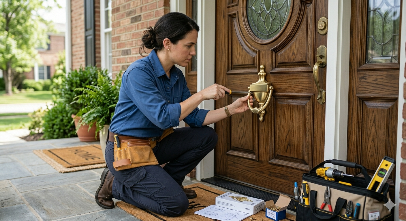 Door accessory installation