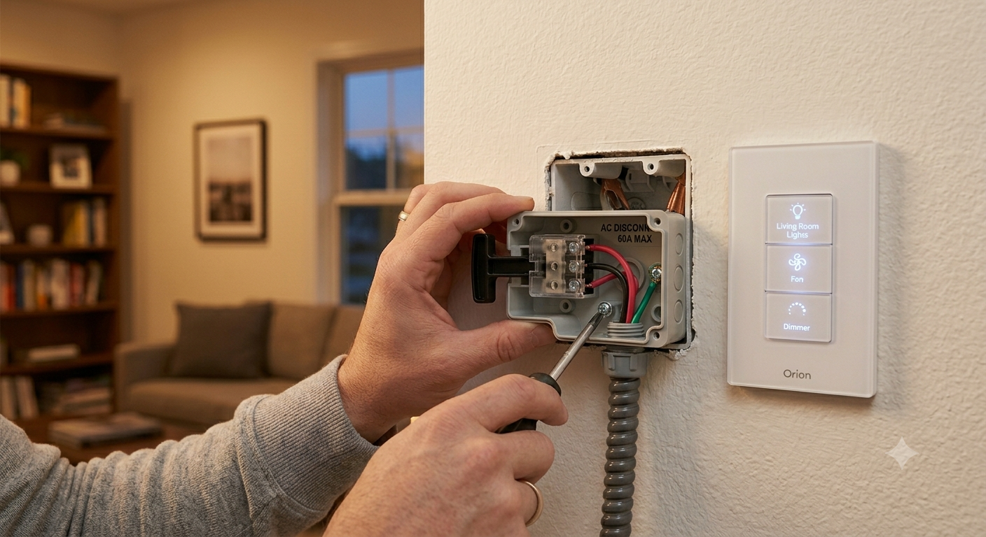 AC switchbox installation
