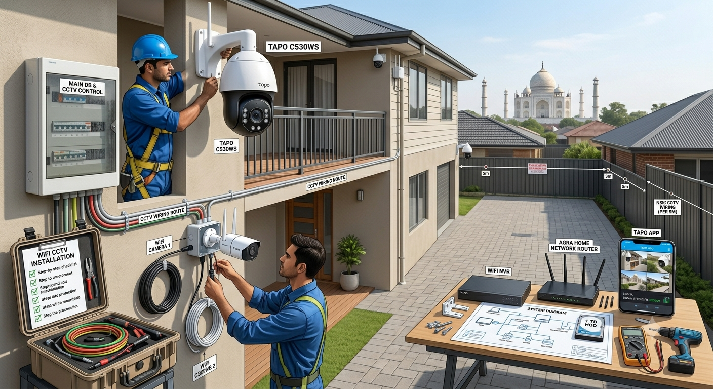 WiFi CCTV installation