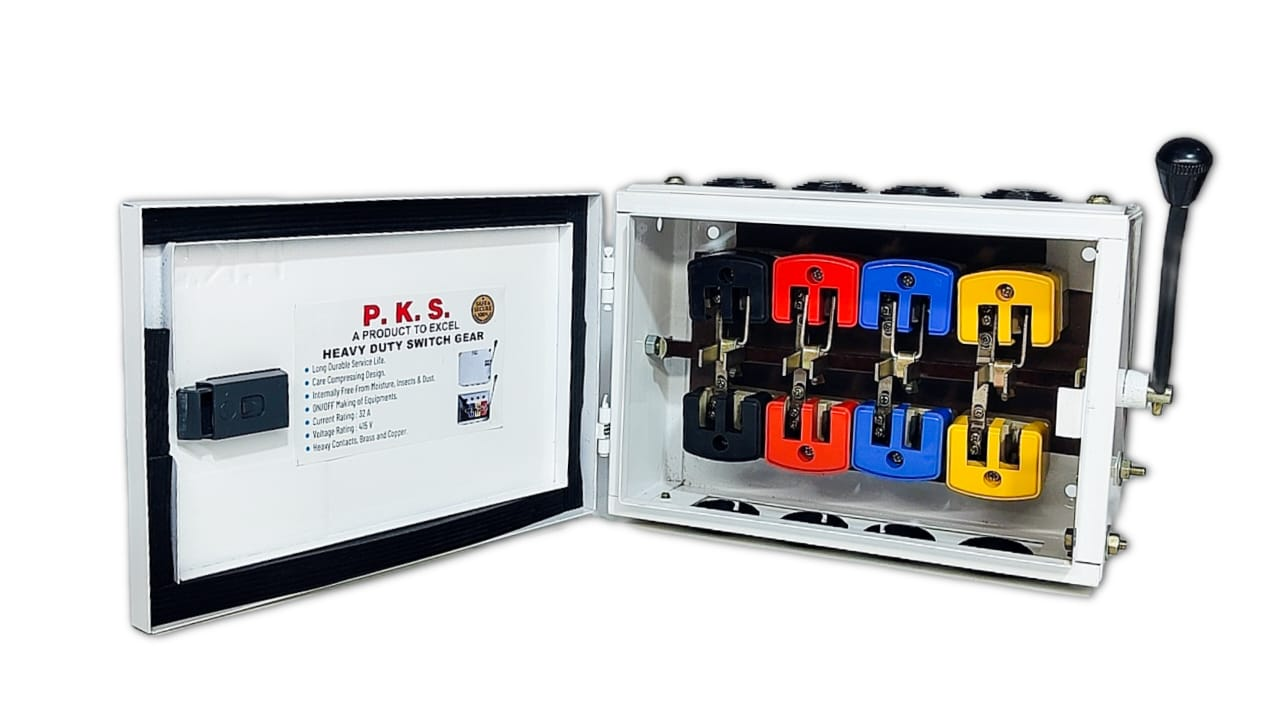 3-phase changeover switch installation