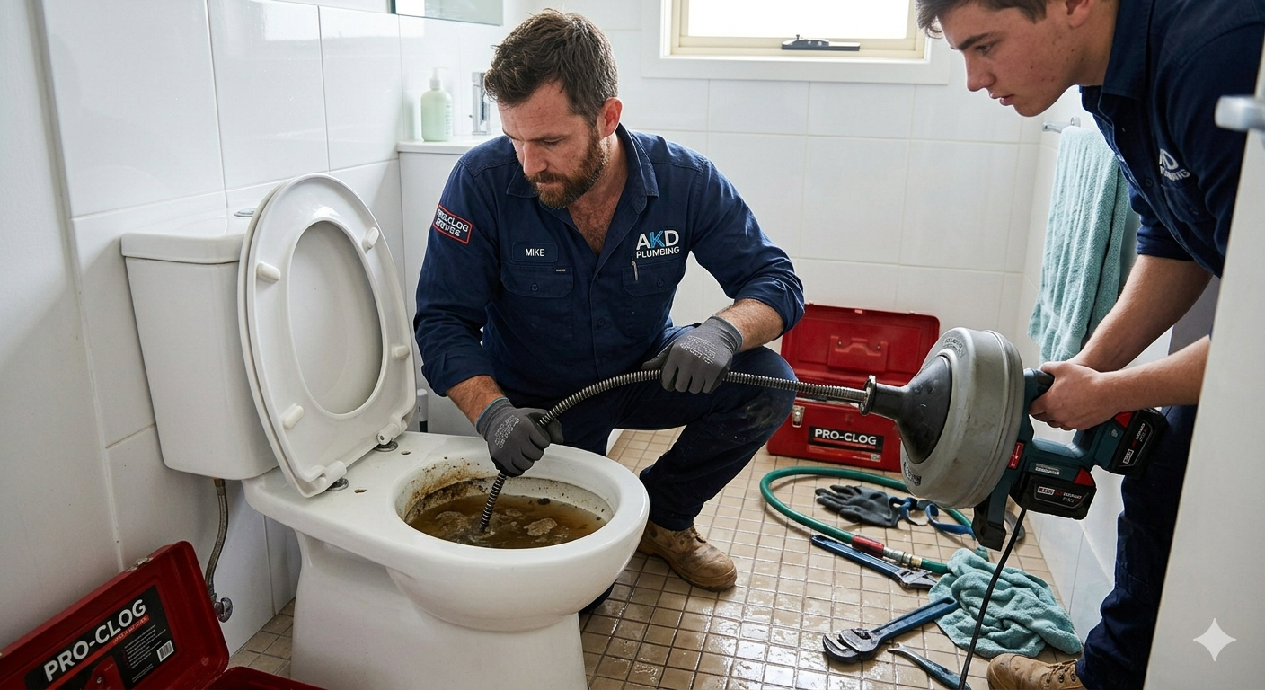 Toilet pot blockage removal