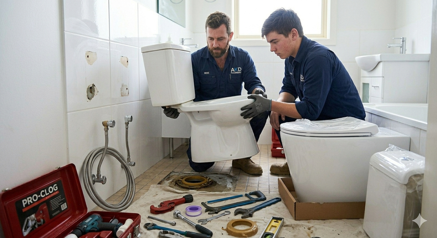 Western toilet replacement