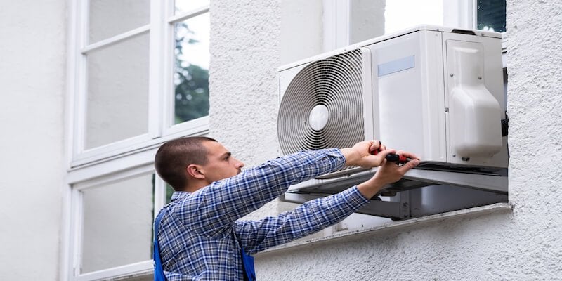Window AC frame installation