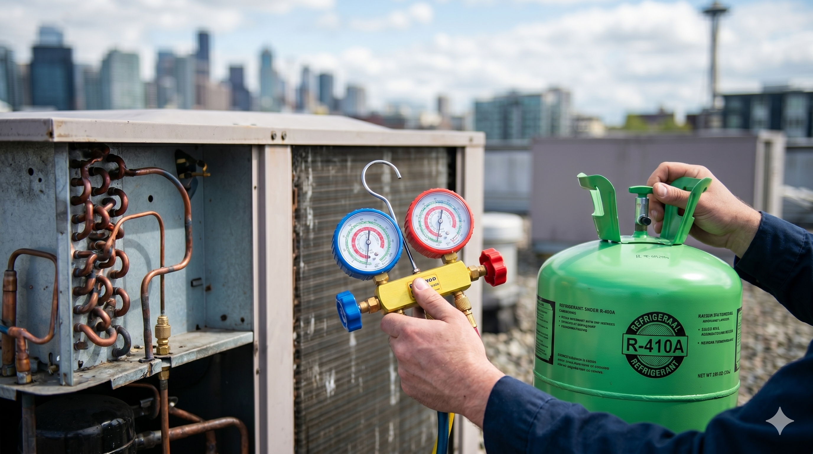 Gas leak fix & refill