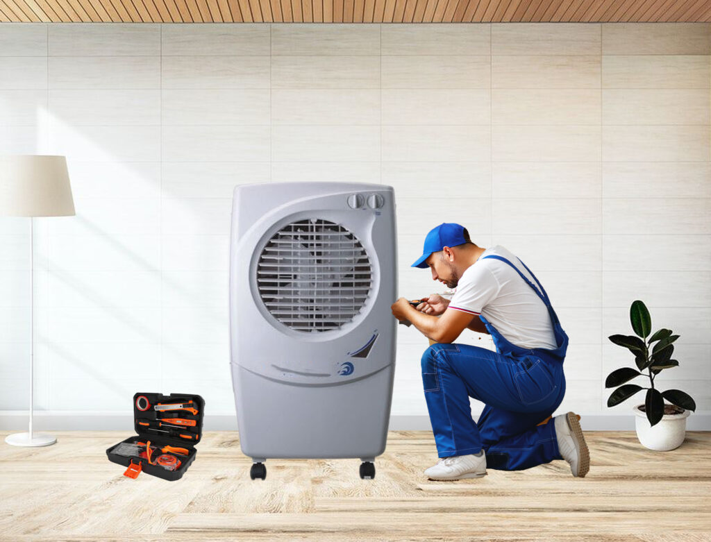 Air cooler servicing & side pad replacement