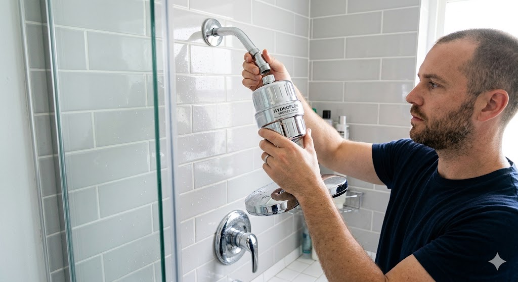 Shower filter Installation
