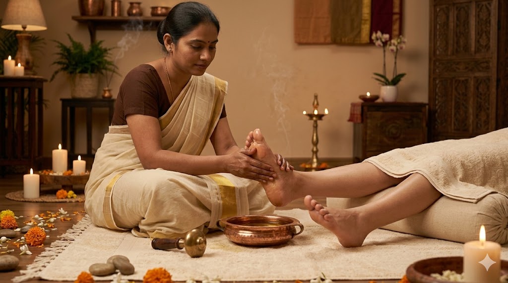 Paada Abhyanga: Relaxing Foot Massage