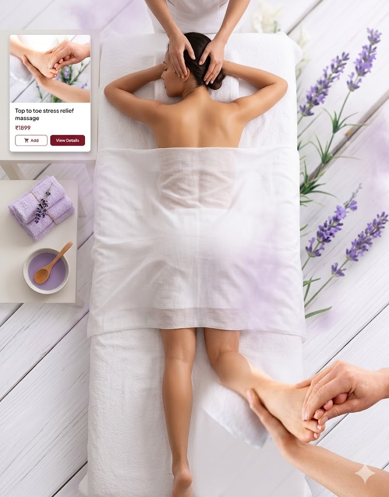 Top to toe stress relief massage