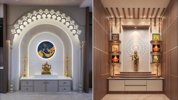 Mandir (wall hanging) assembly and installation