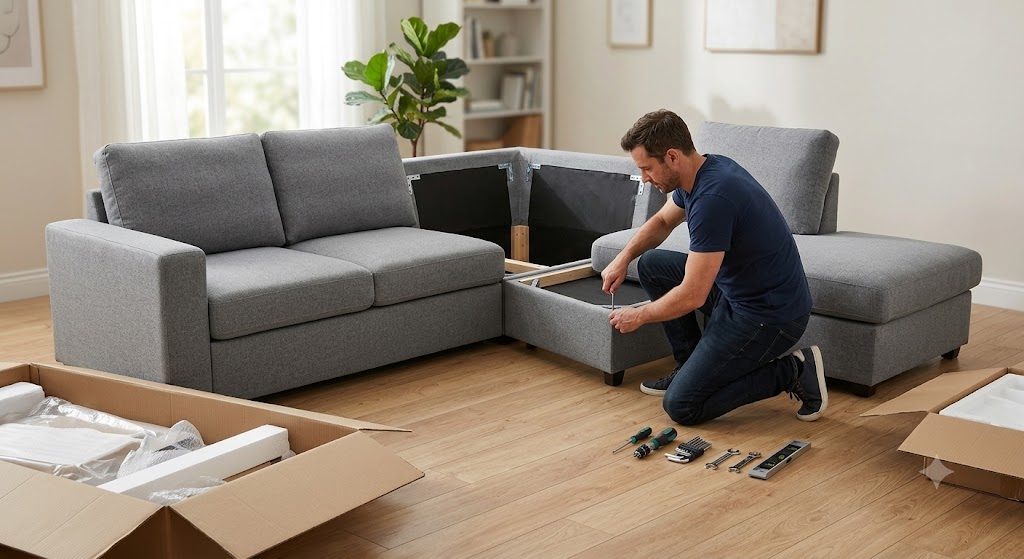 Corner sofa assembly