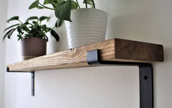 Wall shelf installation