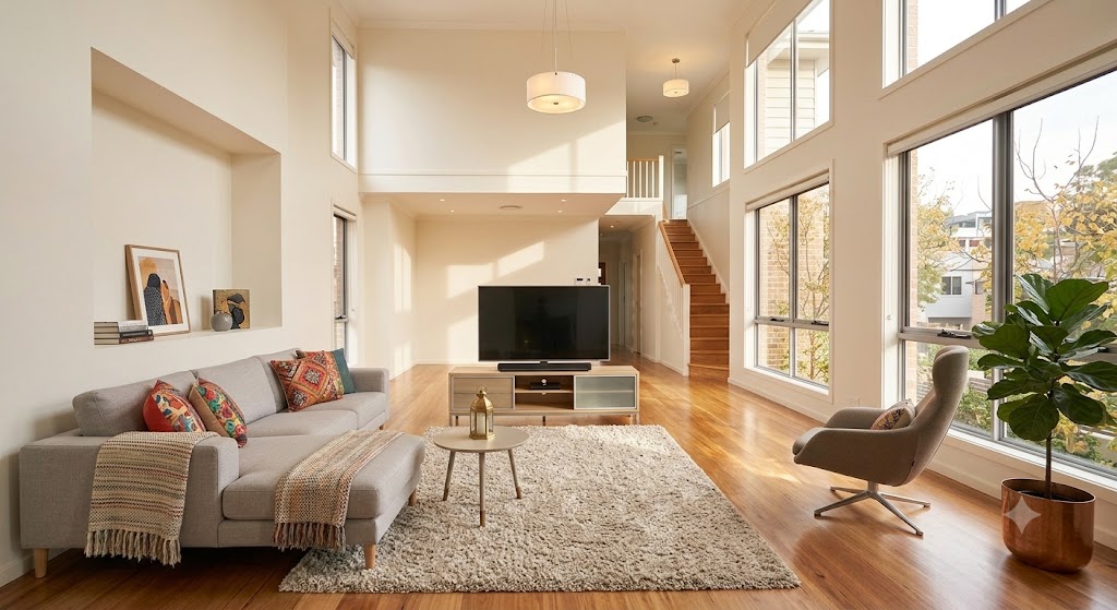 Furnished Living Room Cleaning